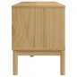 vidaXL Mueble de TV FLORO madera maciza pino marrón cera 114x43x55 cm vidaXL Mueble de TV FLORO madera maciza pino marrón cera 114x43x55 cm