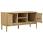 vidaXL Mueble de TV FLORO madera maciza pino marrón cera 114x43x55 cm vidaXL Mueble de TV FLORO madera maciza pino marrón cera 114x43x55 cm