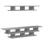 vidaXL Muebles de TV de pared madera ingeniería gris hormigón