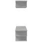 vidaXL Muebles de TV de pared madera ingeniería gris hormigón
