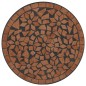 vidaXL Juego de bistró de mosaico de hierro y cerámica terracota