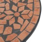 vidaXL Juego de bistró de mosaico de hierro y cerámica terracota