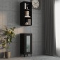 vidaXL Armario de pared madera contrachapada negro 34,5x32,5x90 cm vidaXL Armario de pared madera contrachapada negro 34,5x32,5x90 cm