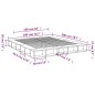 vidaXL Estructura de cama madera de ingeniería gris hormigón 200x200cm vidaXL Estructura de cama madera de ingeniería gris hormigón 200x200cm