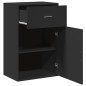 vidaXL Armario de almacenaje madera de ingeniería negro 56,5x39x90 cm vidaXL Armario de almacenaje madera de ingeniería negro 56,5x39x90 cm