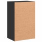 vidaXL Armario de almacenaje madera de ingeniería negro 56,5x39x90 cm vidaXL Armario de almacenaje madera de ingeniería negro 56,5x39x90 cm