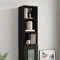 vidaXL Armario de pared madera contrachapada negro 34,5x32,5x90 cm vidaXL Armario de pared madera contrachapada negro 34,5x32,5x90 cm