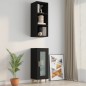 vidaXL Armario de pared madera contrachapada negro 34,5x32,5x90 cm vidaXL Armario de pared madera contrachapada negro 34,5x32,5x90 cm