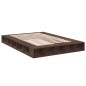 vidaXL Estructura de cama madera de ingeniería marrón roble 160x200 cm