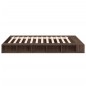 vidaXL Estructura de cama madera de ingeniería marrón roble 160x200 cm