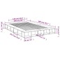 vidaXL Estructura de cama madera de ingeniería gris hormigón 150x200cm vidaXL Estructura de cama madera de ingeniería gris hormigón 150x200cm