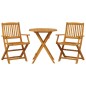 vidaXL Muebles cafetería plegables 3 pzas madera maciza acacia vidaXL Muebles cafetería plegables 3 pzas madera maciza acacia