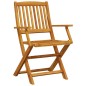 vidaXL Juego bistró pleglable 3 piezas madera maciza acacia
