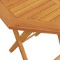 vidaXL Juego bistró pleglable 3 piezas madera maciza acacia