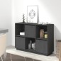 vidaXL Aparador de madera maciza de pino gris 110,5x35x80 cm