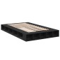 vidaXL Estructura de cama madera de ingeniería negra 140x190 cm vidaXL Estructura de cama madera de ingeniería negra 140x190 cm