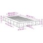 vidaXL Estructura de cama madera de ingeniería negra 140x190 cm vidaXL Estructura de cama madera de ingeniería negra 140x190 cm