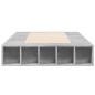 vidaXL Estructura de cama madera de ingeniería gris hormigón 90x200cm vidaXL Estructura de cama madera de ingeniería gris hormigón 90x200cm