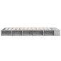 vidaXL Estructura de cama madera de ingeniería gris hormigón 90x200cm vidaXL Estructura de cama madera de ingeniería gris hormigón 90x200cm
