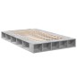 vidaXL Estructura de cama madera de ingeniería gris hormigón 135x190cm vidaXL Estructura de cama madera de ingeniería gris hormigón 135x190cm