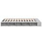 vidaXL Estructura de cama madera de ingeniería gris hormigón 135x190cm vidaXL Estructura de cama madera de ingeniería gris hormigón 135x190cm