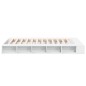 vidaXL Estructura de cama madera de ingeniería blanca 120x190 cm vidaXL Estructura de cama madera de ingeniería blanca 120x190 cm