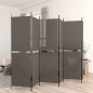 vidaXL Biombo divisor de 6 paneles de tela gris antracita 300x180 cm vidaXL Biombo divisor de 6 paneles de tela gris antracita 300x180 cm
