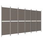 vidaXL Biombo divisor de 6 paneles de tela gris antracita 300x180 cm vidaXL Biombo divisor de 6 paneles de tela gris antracita 300x180 cm