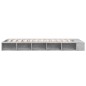 vidaXL Estructura de cama madera de ingeniería gris hormigón 75x190 cm vidaXL Estructura de cama madera de ingeniería gris hormigón 75x190 cm