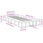 vidaXL Estructura de cama madera de ingeniería gris hormigón 75x190 cm vidaXL Estructura de cama madera de ingeniería gris hormigón 75x190 cm