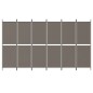 vidaXL Biombo divisor de 6 paneles de tela gris antracita 300x180 cm vidaXL Biombo divisor de 6 paneles de tela gris antracita 300x180 cm