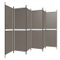 vidaXL Biombo divisor de 6 paneles de tela gris antracita 300x180 cm vidaXL Biombo divisor de 6 paneles de tela gris antracita 300x180 cm