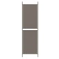 vidaXL Biombo divisor de 6 paneles de tela gris antracita 300x180 cm vidaXL Biombo divisor de 6 paneles de tela gris antracita 300x180 cm