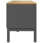 vidaXL Mueble de TV FLORO madera maciza de pino gris 114x43x55 cm vidaXL Mueble de TV FLORO madera maciza de pino gris 114x43x55 cm