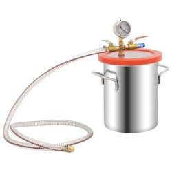 vidaXL Cámara de vacío de acero inoxidable 5,5 L