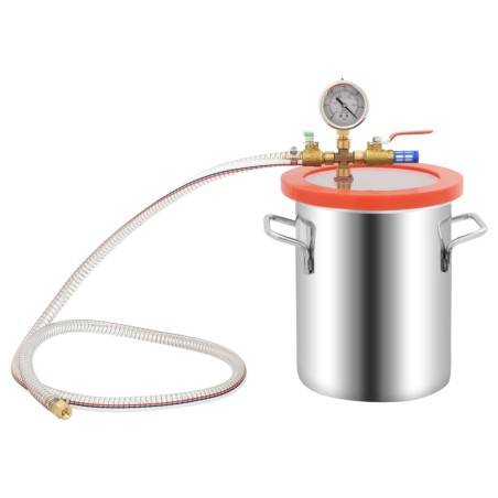 vidaXL Cámara de vacío de acero inoxidable 5,5 L