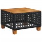 vidaXL Set de muebles de jardín 5 pzas y cojines ratán sintético negro