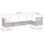 vidaXL Set de muebles de jardín 5 pzas y cojines ratán sintético negro vidaXL Set de muebles de jardín 5 pzas y cojines ratán sintético negro