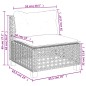 vidaXL Set de muebles de jardín 5 pzas y cojines ratán sintético negro vidaXL Set de muebles de jardín 5 pzas y cojines ratán sintético negro