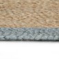 vidaXL Alfombra hecha a mano de yute con borde verde oliva 120 cm vidaXL Alfombra hecha a mano de yute con borde verde oliva 120 cm