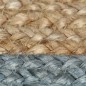 vidaXL Alfombra hecha a mano de yute con borde verde oliva 120 cm vidaXL Alfombra hecha a mano de yute con borde verde oliva 120 cm