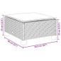 vidaXL Set de muebles de jardín 6 pzas y cojines ratán sintético gris vidaXL Set de muebles de jardín 6 pzas y cojines ratán sintético gris