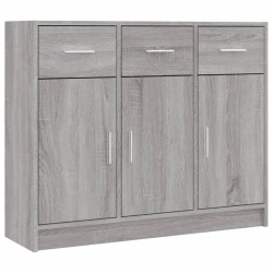 vidaXL Aparador madera de ingeniería gris Sonoma 91x28x75 cm