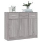 vidaXL Aparador madera de ingeniería gris Sonoma 91x28x75 cm
