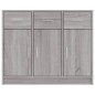 vidaXL Aparador madera de ingeniería gris Sonoma 91x28x75 cm