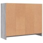 vidaXL Aparador madera de ingeniería gris Sonoma 91x28x75 cm