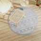 vidaXL Alfombra de exterior PP gris Ø120 cm vidaXL Alfombra de exterior PP gris Ø120 cm