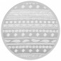 vidaXL Alfombra de exterior PP gris Ø120 cm vidaXL Alfombra de exterior PP gris Ø120 cm