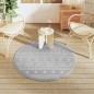 vidaXL Alfombra de exterior PP gris Ø120 cm vidaXL Alfombra de exterior PP gris Ø120 cm