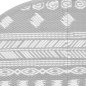 vidaXL Alfombra de exterior PP gris Ø120 cm vidaXL Alfombra de exterior PP gris Ø120 cm